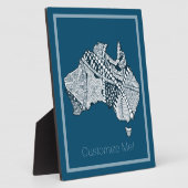 オーストラリア地図アートプラーク フォトプラーク (側面)