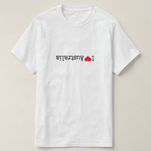 オーストラリア大好き Tシャツ (デザイン正面)