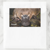 オーストラリア大根 長方形シール (バッグ)