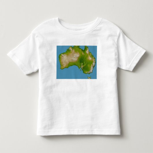 オーストラリア大陸 トドラーTシャツ (正面)