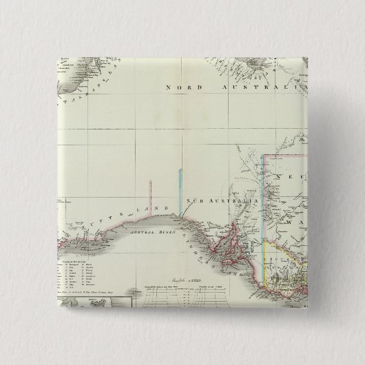 オーストラリア大陸 缶バッジ (正面)