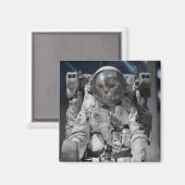 オーストラリア宇宙キャットスクエアマグネット マグネット (正面/裏面)