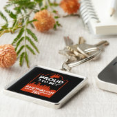 オーストラリア市民権ギフト キーホルダー (側面)