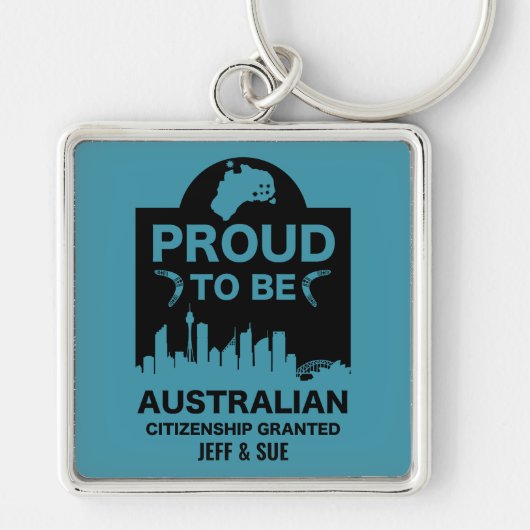 オーストラリア市民権ギフト キーホルダー (正面)