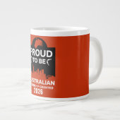 オーストラリア市民権ギフト ジャンボコーヒーマグカップ (正面右)