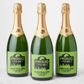 オーストラリア市民権ギフト スパークリングワインラベル (ボトル)
