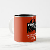 オーストラリア市民権ギフト ツートーンマグカップ (正面左)