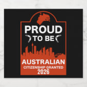 オーストラリア市民権ギフト ビールラベル (シングルラベル)