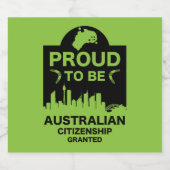 オーストラリア市民権ギフト ビールラベル (シングルラベル)