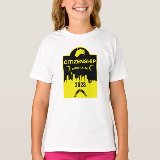 オーストラリア市民権ギフト Tシャツ (正面)