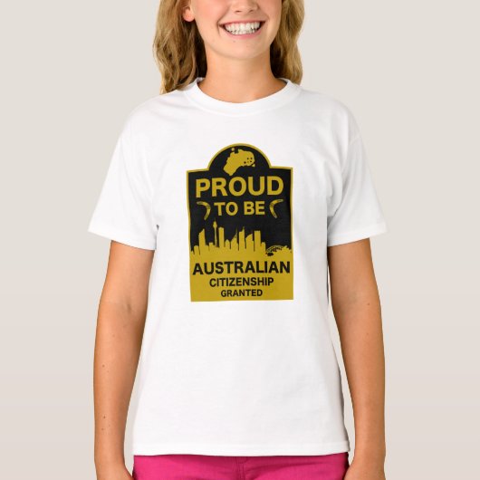 オーストラリア市民権ギフト Tシャツ (正面)