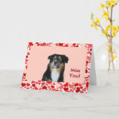 オーストラリア恋しく思のシェパードユーカード カード (黄色い花)