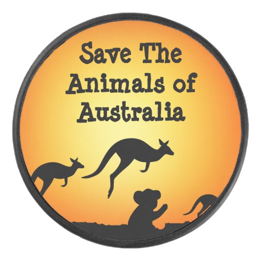 オーストラリア救の動物 アイスホッケーパック (正面)