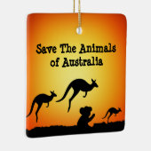 オーストラリア救の動物 セラミックオーナメント (右)