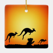 オーストラリア救の動物 セラミックオーナメント (裏面)