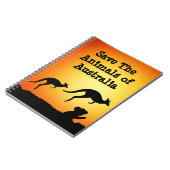 オーストラリア救の動物 ノートブック (左側)