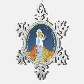 オーストラリア救済のクリスチャン スノーフレークピューターオーナメント (右)