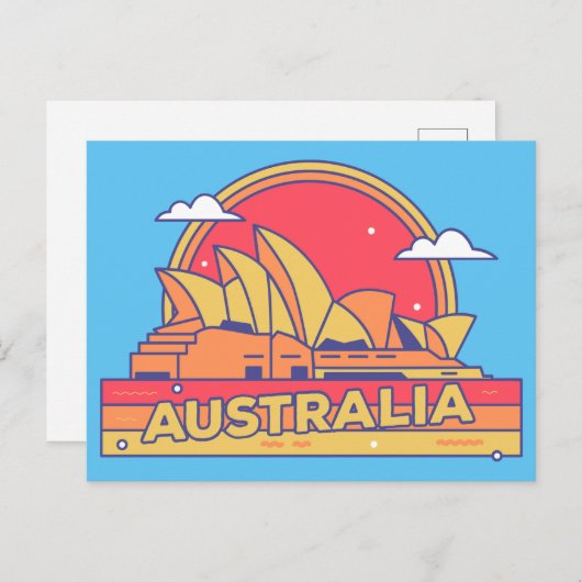 オーストラリア旅行用土産はがき ポストカード (正面/裏面)