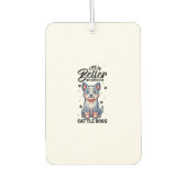 オーストラリア最高の牛の犬との生活 カーエアーフレッシュナー (正面)