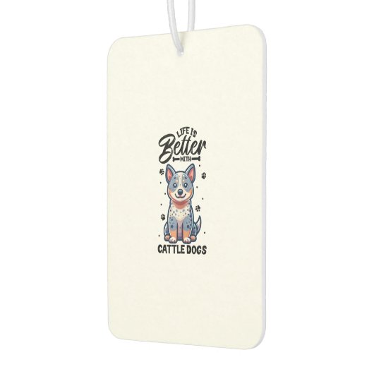 オーストラリア最高の牛の犬との生活 カーエアーフレッシュナー (左)