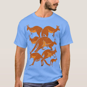 オーストラリア有袋動物園カンガルー Tシャツ