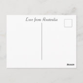 オーストラリア東部ロゼラ飲酒 ポストカード (裏面)