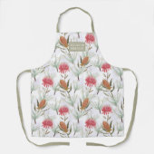 オーストラリア水彩野生の花パーソナライズされた エプロン (正面)