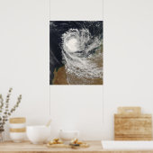 オーストラリア沖の熱帯低気圧オフェリア ポスター (キッチン)