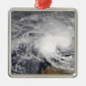 オーストラリア沖の熱帯低気圧ニコラス メタルオーナメント (正面)