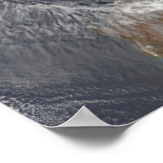 オーストラリア沖の熱帯低気圧 ポスター (角)