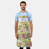 オーストラリア熱帯夏 エプロン (着用した状態)