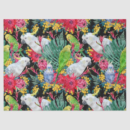 オーストラリア熱帯産パロツブラック 薄葉紙 (正面)