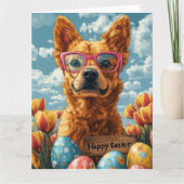 オーストラリア牛のイースターエッグ カード (正面)