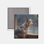 オーストラリア牛のクリスマスクルーズポーソームホリデー マグネット (正面/裏面)