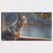 オーストラリア牛のクリスマスクルーズポーソームホリデー ラベル (デザイン2)