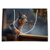 オーストラリア牛のクリスマスクルーズポーソームホリデー ラージペーパーバッグ (正面)