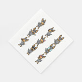 オーストラリア牛の犬のかわいい絵文字 スタンダードランチョンナプキン (角)