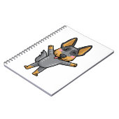 オーストラリア牛の犬のかわいい絵文字 ノートブック (左側)