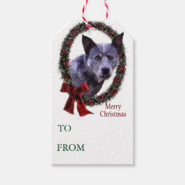 オーストラリア牛の犬のクリスマスギフトタグ ギフトタグ