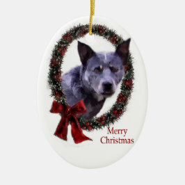 オーストラリア牛の犬のクリスマスプレゼントオーナメント セラミックオーナメント