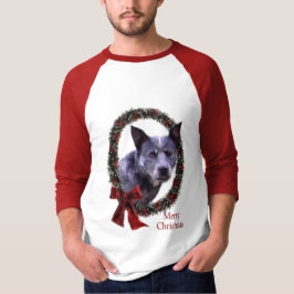 オーストラリア牛の犬のクリスマスプレゼント Tシャツ