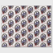 オーストラリア牛の犬のクリスマスホリデー ラッピングペーパー (フラット)