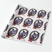 オーストラリア牛の犬のクリスマスホリデー ラッピングペーパー (アンロールド)