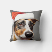 オーストラリア牛の犬のクリスマス クッション (裏面)