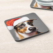 オーストラリア牛の犬のクリスマス コースター (左側)