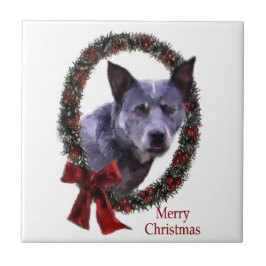 オーストラリア牛の犬のクリスマス タイル
