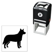 オーストラリア牛の犬のシルエットヘーラー セルフインキングスタンプ (インサイチュ)