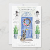 オーストラリア牛の犬のドアの移動発表 招待状 (正面)