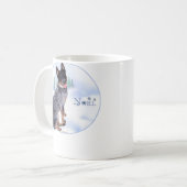 オーストラリア牛の犬のノエル コーヒーマグカップ (正面左)