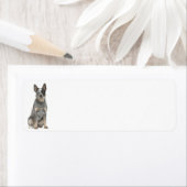 オーストラリア牛の犬の差出人住所ラベル ラベル (インサイチュ)